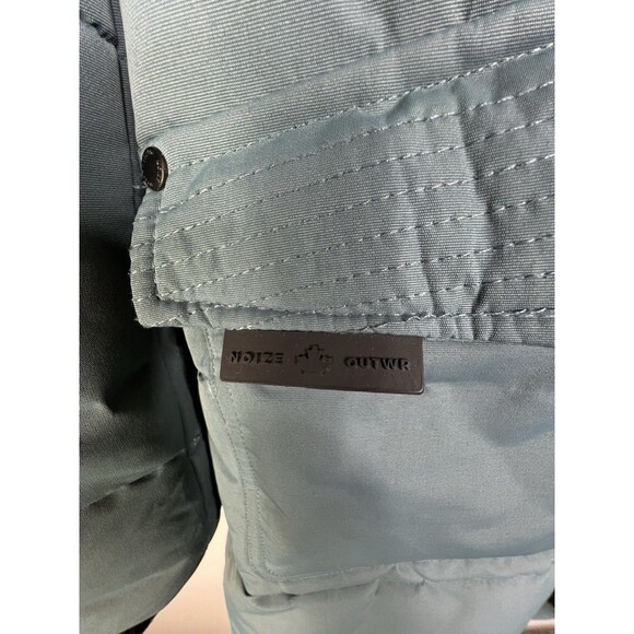 Noize Astrid Mid Length Parka Vegan Cruelty-Free Size Small Seaport Green - Picture 6 of 16